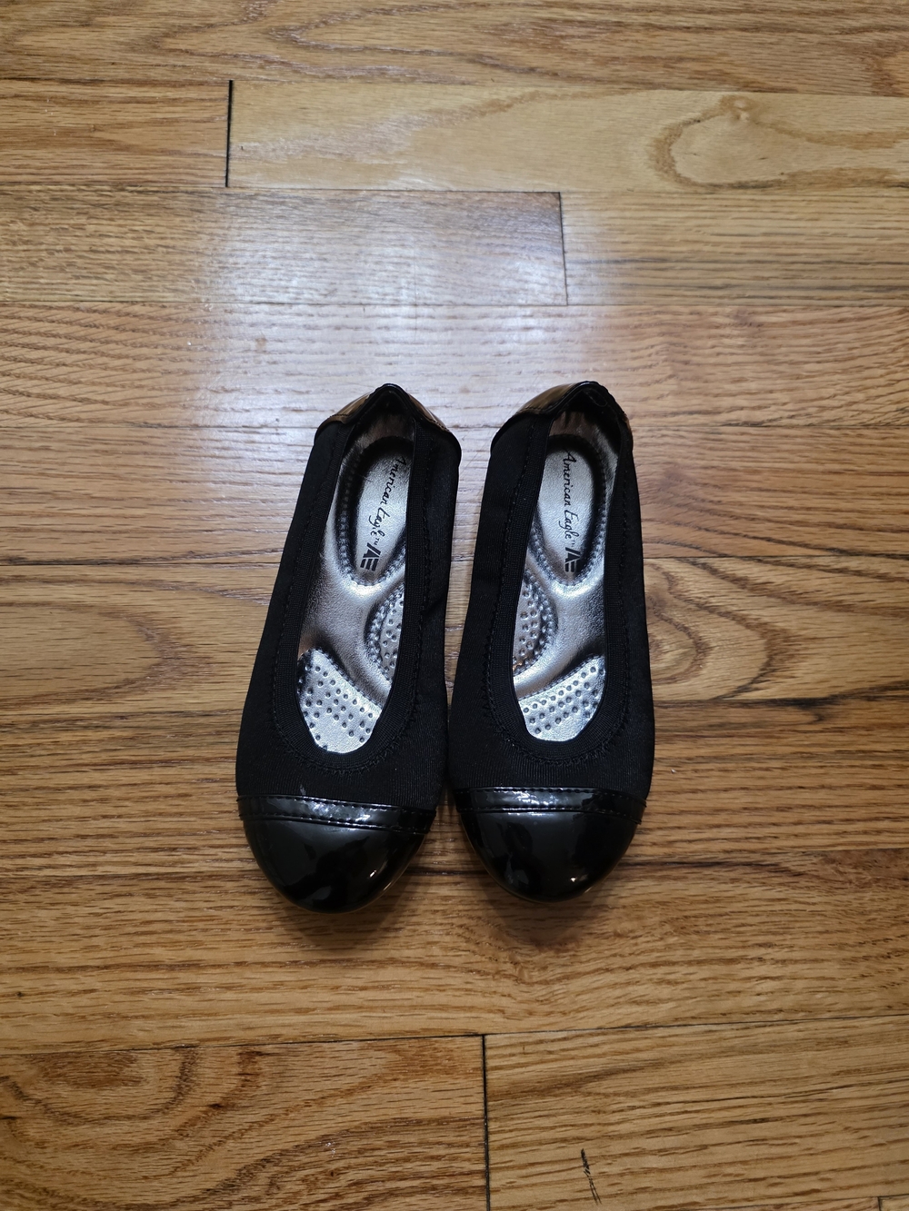 American Eagle By Payless Black Kids Ballet Flats